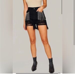 EUC worn once BuddyLove black Denim cutoffs